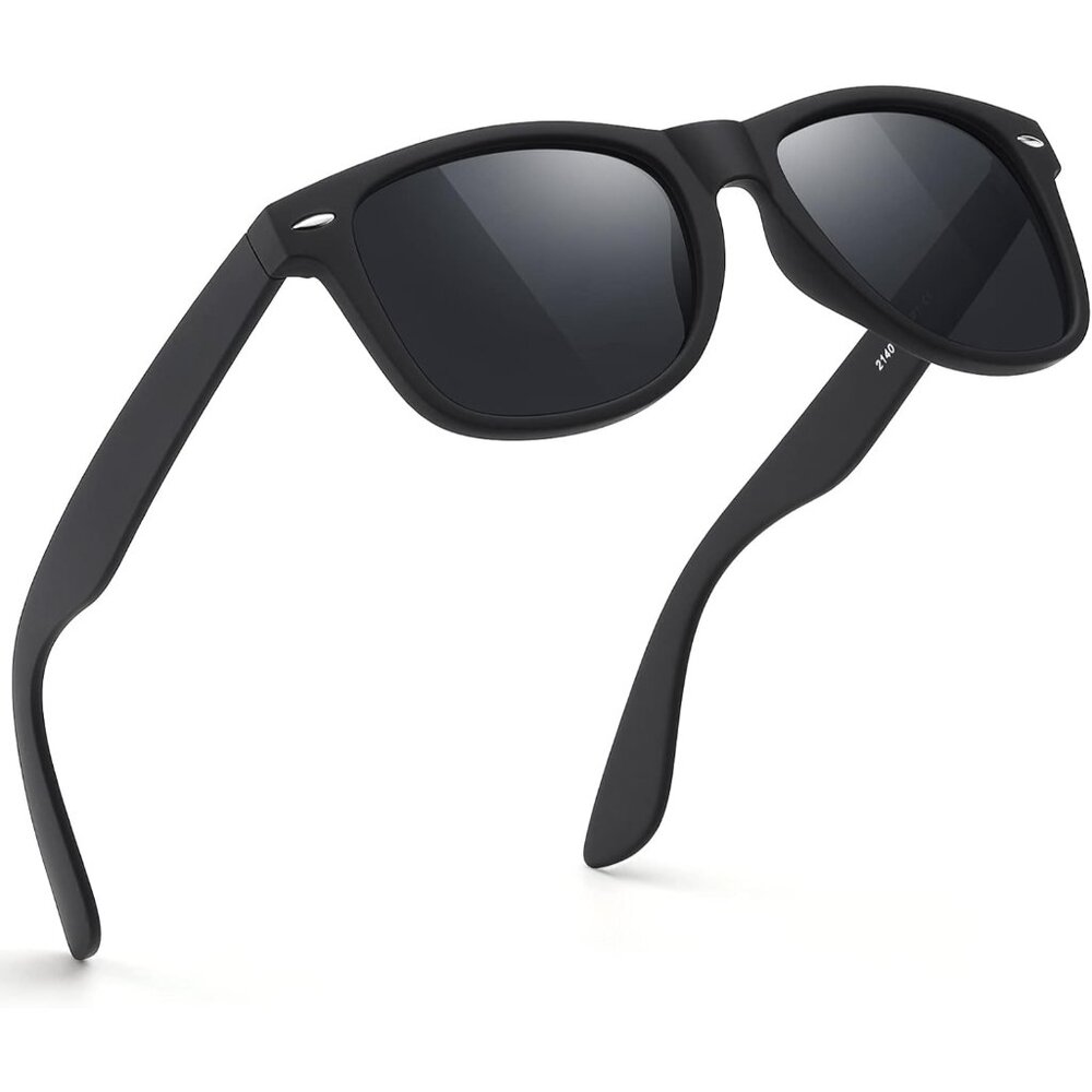Sunglasses Men Polarized Sunglasses for Mens and Womens,Black Retro Sun Glasses